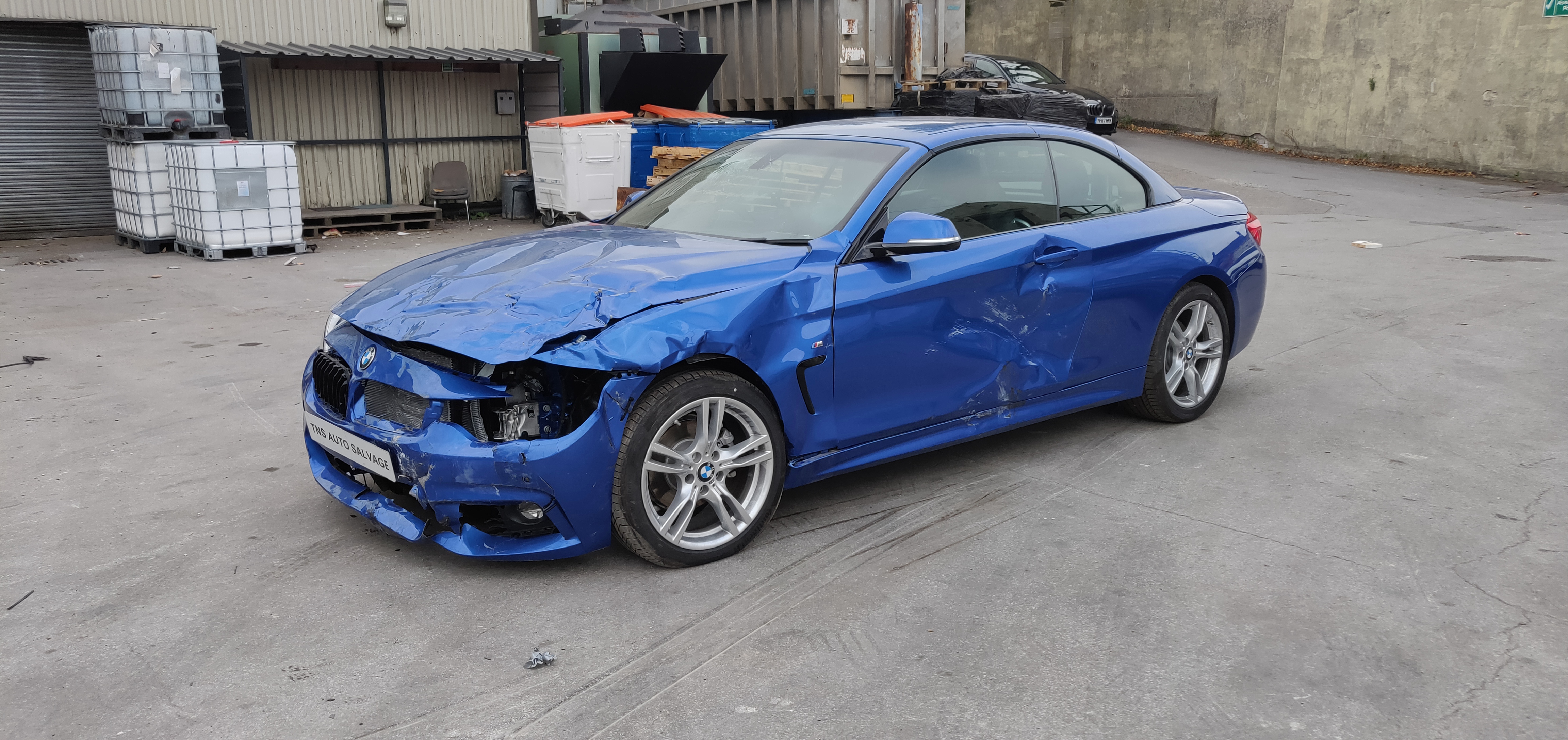 2018 18 BMW 4 SERIES 420i M SPORT AUTO CONVERTIBLE UNRECORDED DAMAGED SALVAGE