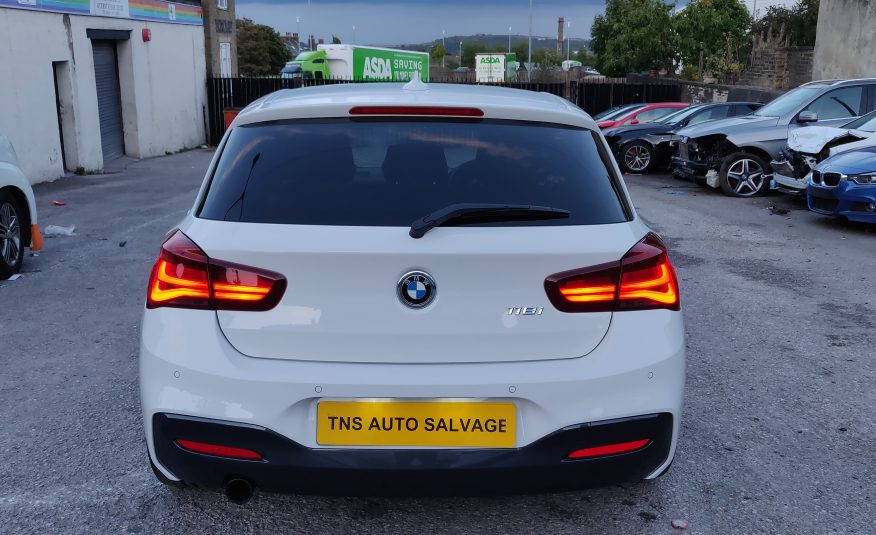 2018 18 BMW 1 SERIES 118i AUTO M SPORT SHADOW EDITION UNRECORDED DAMAGED SALVAGE