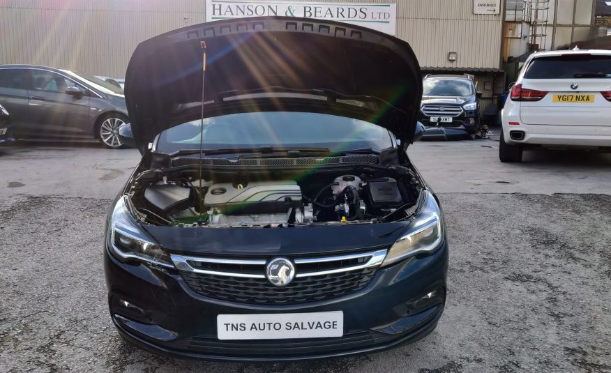 2016 66 VAUXHALL ASTRA 1.4i SRI UNRECORDED DAMAGED SALVAGE