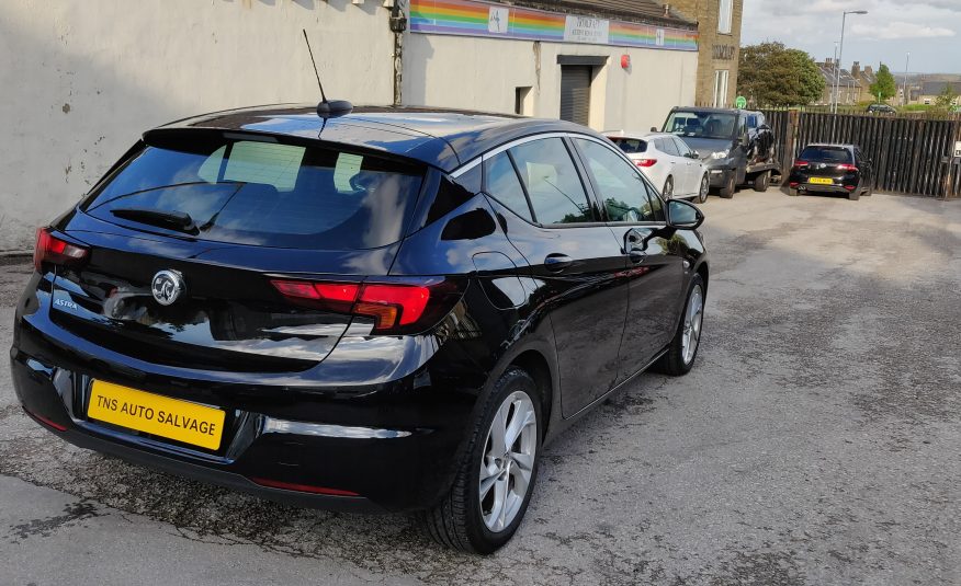 2016 66 VAUXHALL ASTRA 1.4i SRI UNRECORDED DAMAGED SALVAGE