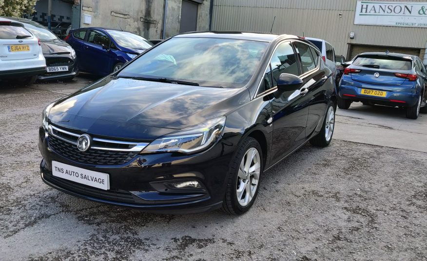 2016 66 VAUXHALL ASTRA 1.4i SRI UNRECORDED DAMAGED SALVAGE