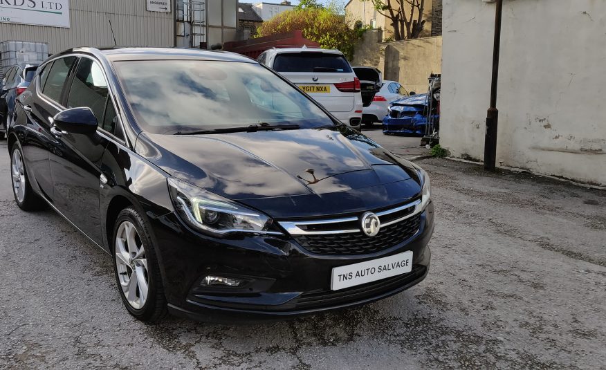 2016 66 VAUXHALL ASTRA 1.4i SRI UNRECORDED DAMAGED SALVAGE