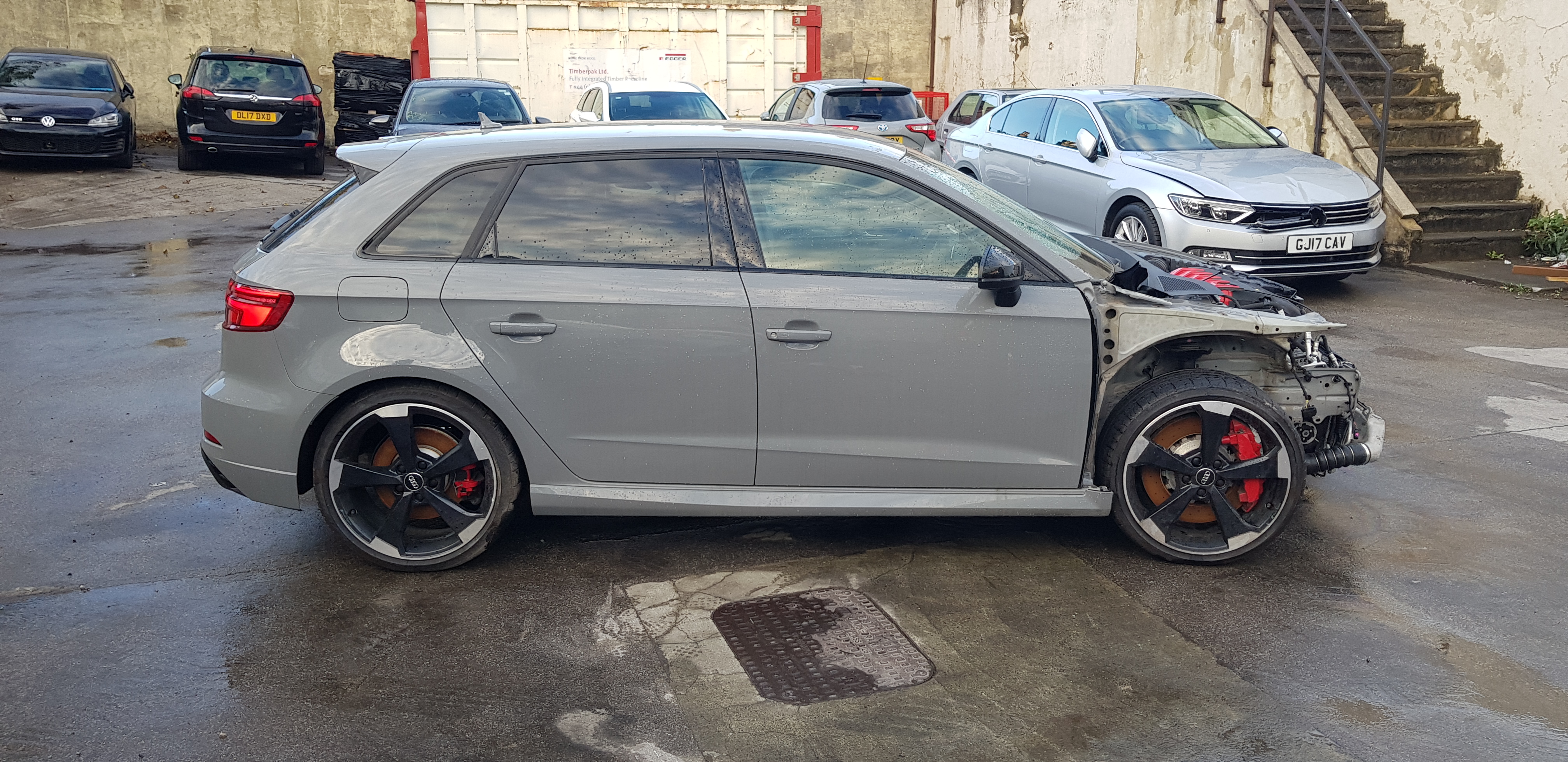 2017 67 AUDI RS3 2.5 TFSI SPORTBACK S TRONIC QUATTRO UNRECORDED DAMAGED SALVAGE