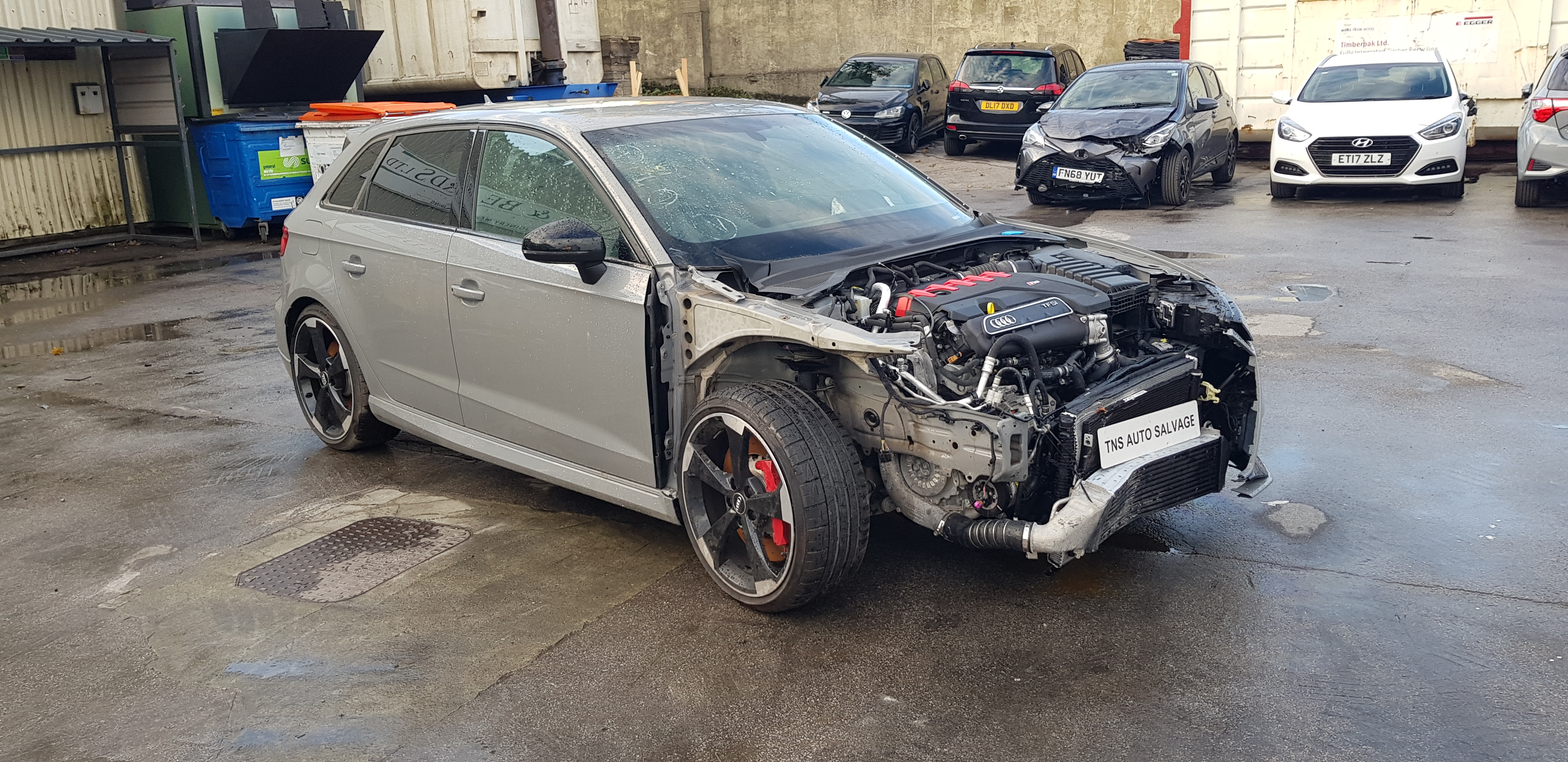 2017 67 AUDI RS3 2.5 TFSI SPORTBACK S TRONIC QUATTRO UNRECORDED DAMAGED SALVAGE