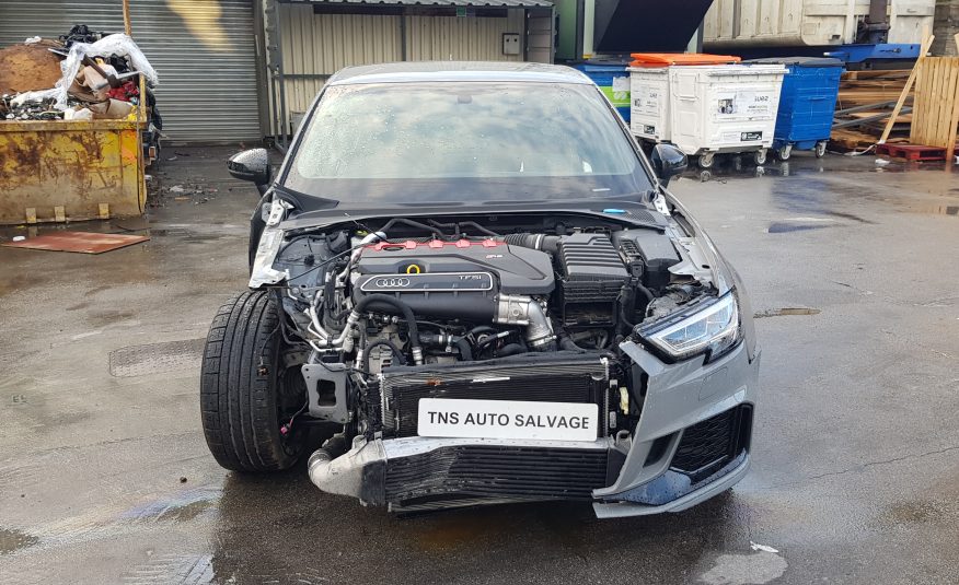 2017 67 AUDI RS3 2.5 TFSI SPORTBACK S TRONIC QUATTRO UNRECORDED DAMAGED SALVAGE