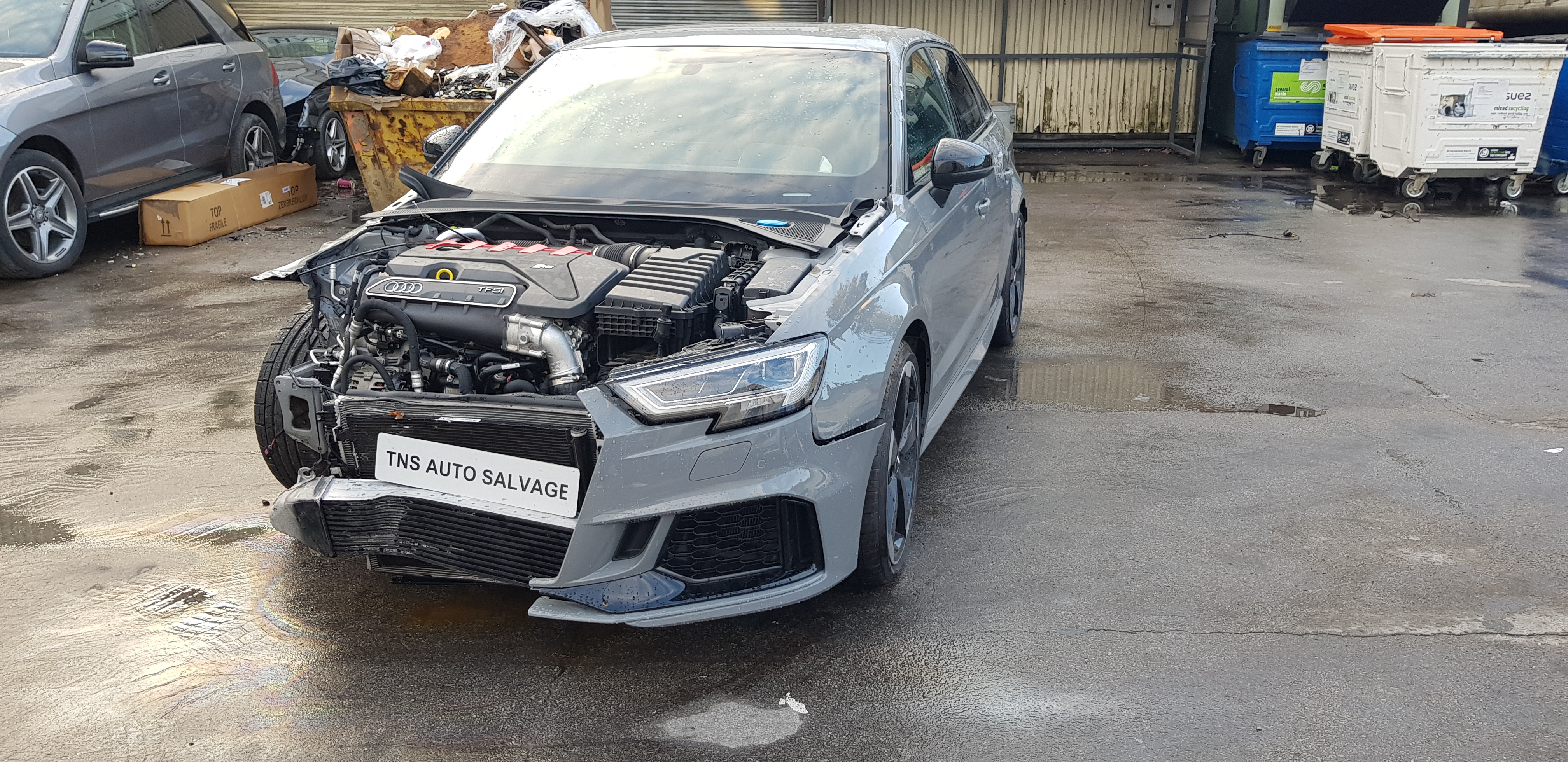 2017 67 AUDI RS3 2.5 TFSI SPORTBACK S TRONIC QUATTRO UNRECORDED DAMAGED SALVAGE