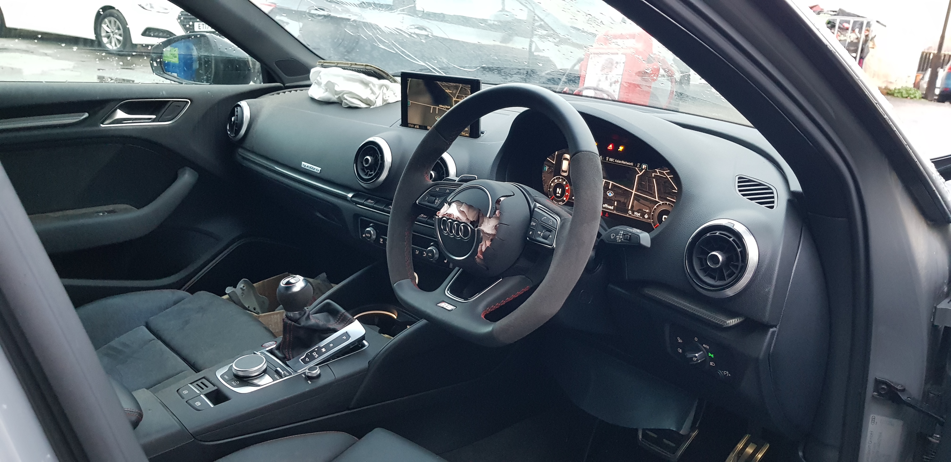 2017 67 AUDI RS3 2.5 TFSI SPORTBACK S TRONIC QUATTRO UNRECORDED DAMAGED SALVAGE