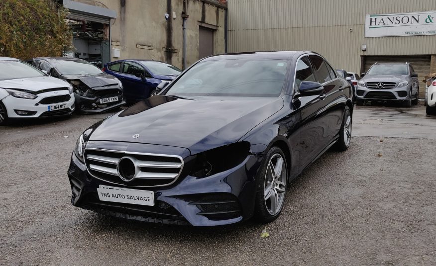 2018 MERCEDES-BENZ E CLASS E220D AMG LINE AUTO UNRECORDED DAMAGED SALVAGE