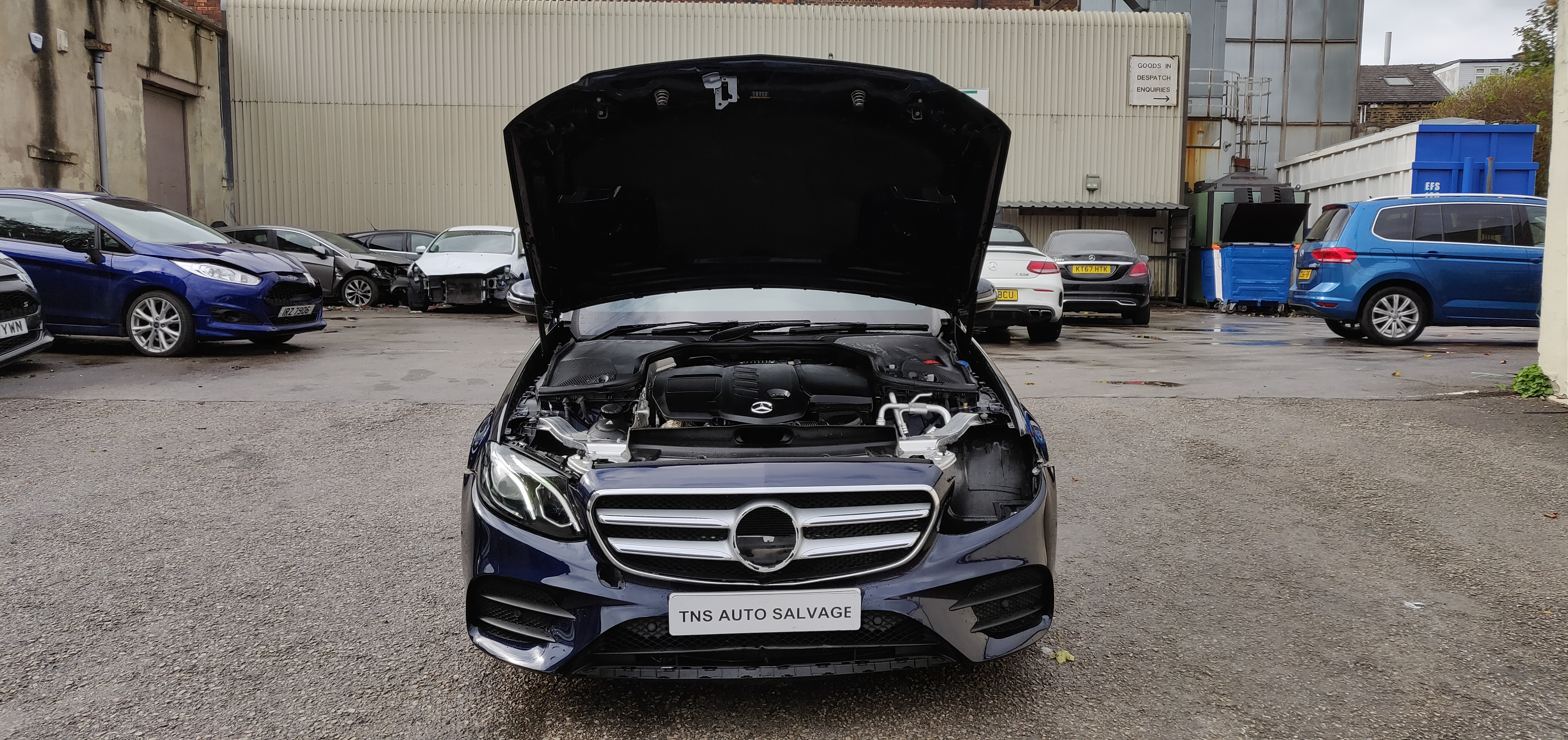 2018 MERCEDES-BENZ E CLASS E220D AMG LINE AUTO UNRECORDED DAMAGED SALVAGE