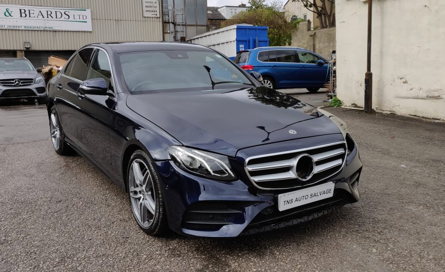 2018 MERCEDES-BENZ E CLASS E220D AMG LINE AUTO UNRECORDED DAMAGED SALVAGE