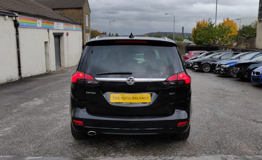 2017 17 VAUXHALL ZAFIRA TOURER SRI NAV 2.0 CDTi AUTO UNRECORDED DAMAGED SALVAGE