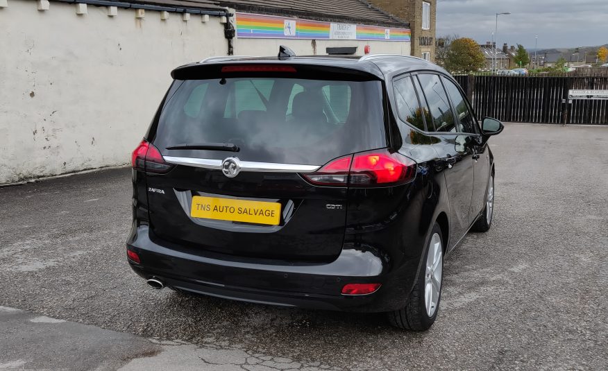 2017 17 VAUXHALL ZAFIRA TOURER SRI NAV 2.0 CDTi AUTO UNRECORDED DAMAGED SALVAGE