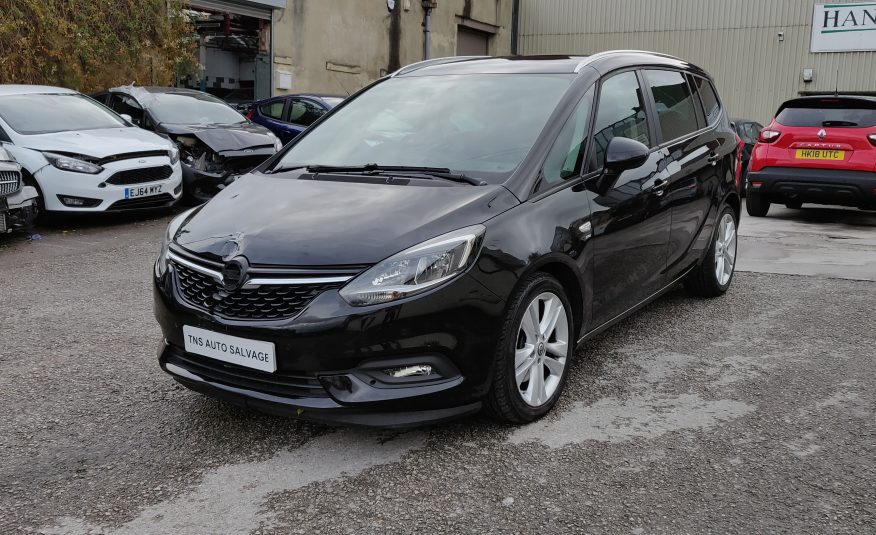 2017 17 VAUXHALL ZAFIRA TOURER SRI NAV 2.0 CDTi AUTO UNRECORDED DAMAGED SALVAGE