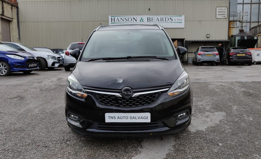 2017 17 VAUXHALL ZAFIRA TOURER SRI NAV 2.0 CDTi AUTO UNRECORDED DAMAGED SALVAGE