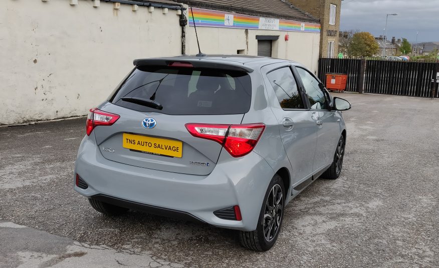 2018 18 TOYOTA YARIS DESIGN 1.5 VVT-i HEV CV HYBRID CAT S DAMAGED SALVAGE