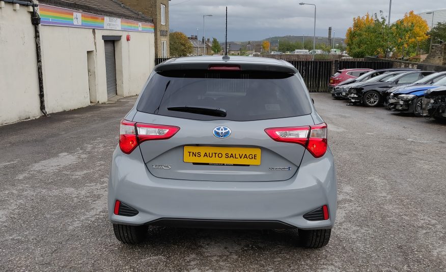 2018 18 TOYOTA YARIS DESIGN 1.5 VVT-i HEV CV HYBRID CAT S DAMAGED SALVAGE