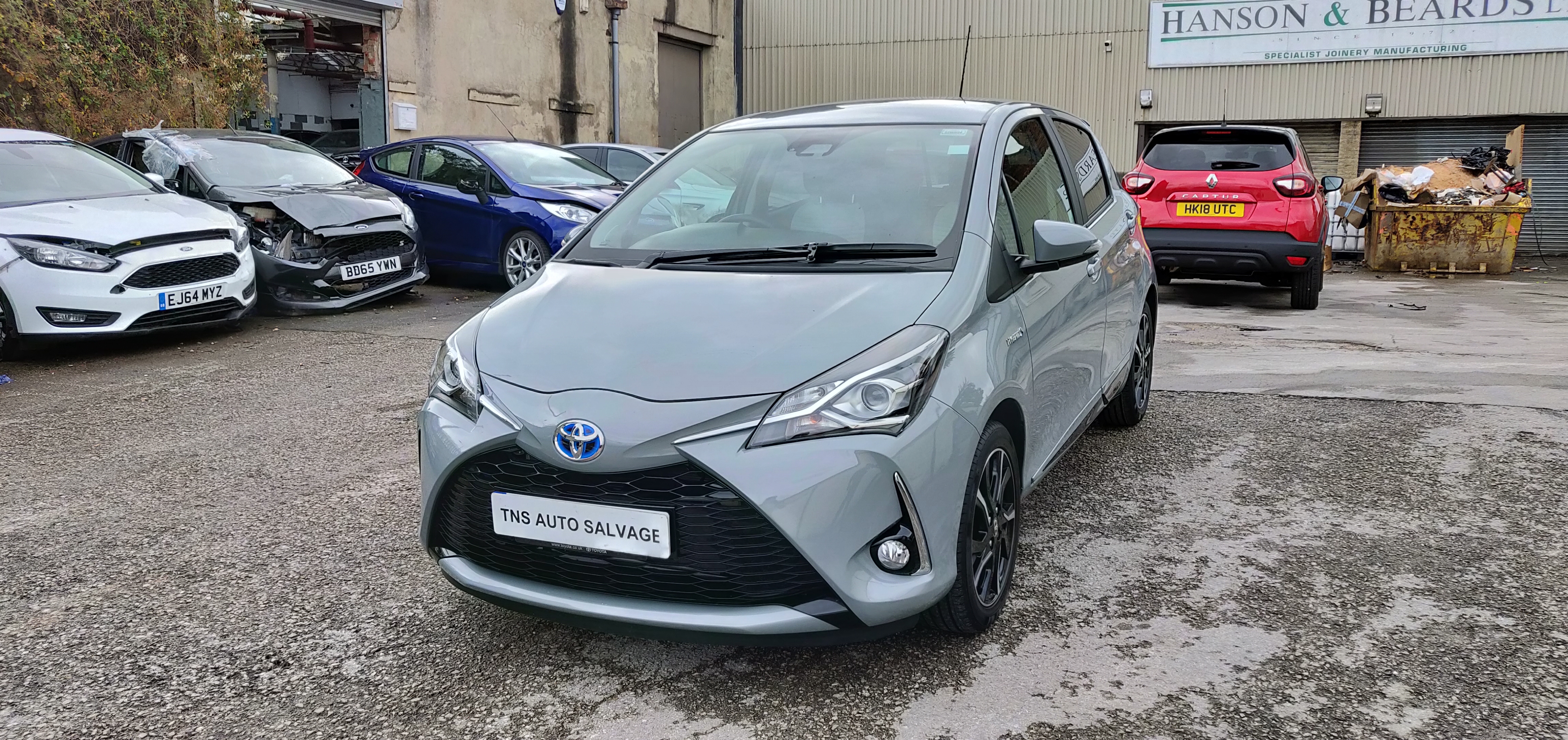 2018 18 TOYOTA YARIS DESIGN 1.5 VVT-i HEV CV HYBRID CAT S DAMAGED SALVAGE