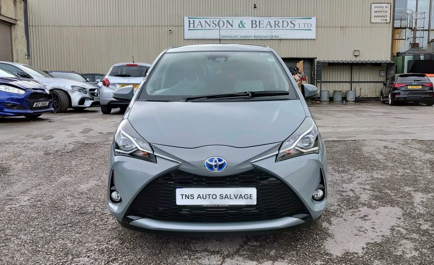 2018 18 TOYOTA YARIS DESIGN 1.5 VVT-i HEV CV HYBRID CAT S DAMAGED SALVAGE