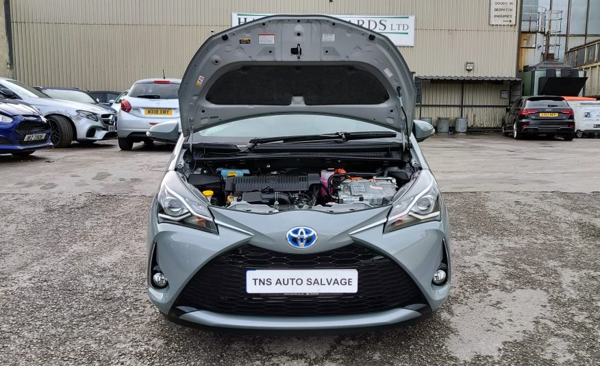 2018 18 TOYOTA YARIS DESIGN 1.5 VVT-i HEV CV HYBRID CAT S DAMAGED SALVAGE