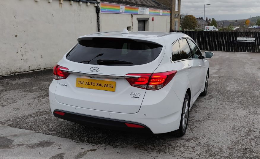 2017 17 HYUNDAI i40 SE NAV 1.7 CRDi BLUE DRIVE UNRECORDED DAMAGED SALVAGE