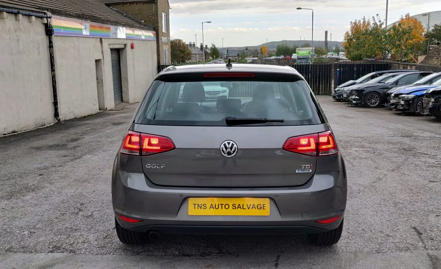 2017 VOLKSWAGEN GOLF MATCH EDITION 1.6 TDI BMT UNRECORDED DAMAGED SALVAGE