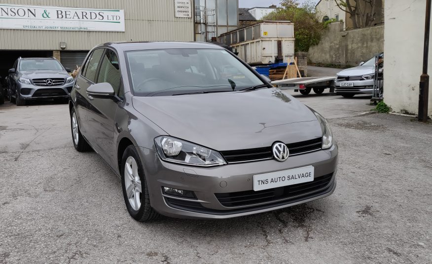 2017 VOLKSWAGEN GOLF MATCH EDITION 1.6 TDI BMT UNRECORDED DAMAGED SALVAGE