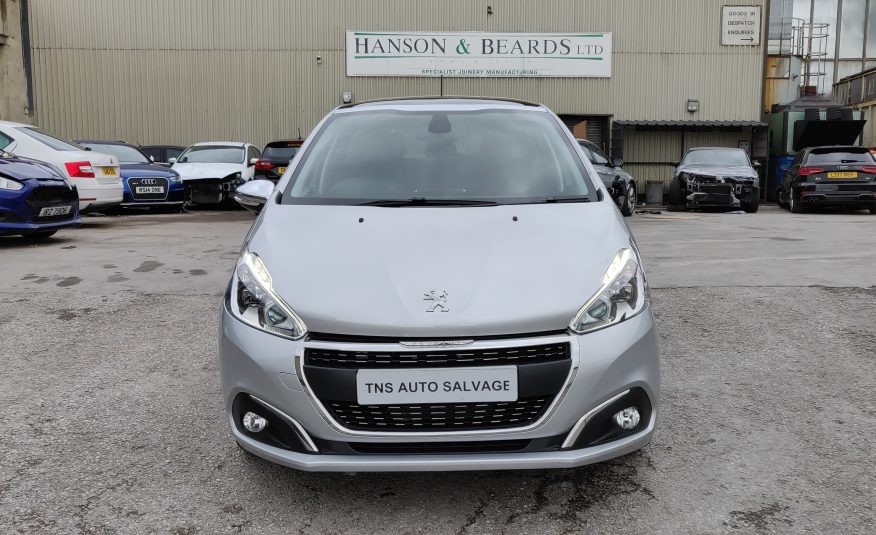 2018 PEUGEOT 208 1.2 PTECH PREMIUM UNRECORDED DAMAGED SALVAGE