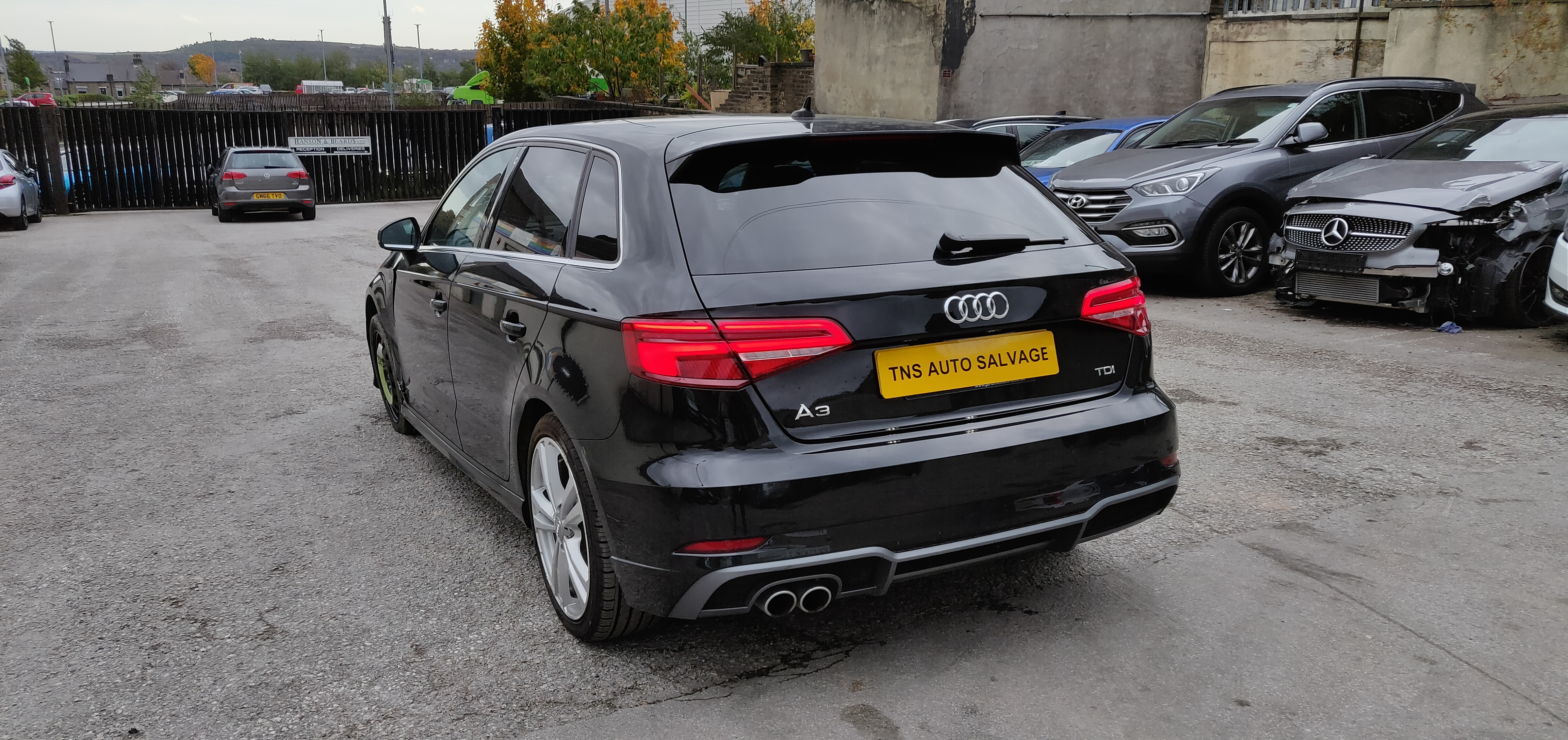 2017 AUDI A3 2.0 TDI SPORTBACK S LINE UNRECORDED DAMAGED SALVAGE