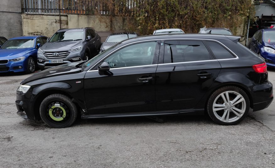 2017 AUDI A3 2.0 TDI SPORTBACK S LINE UNRECORDED DAMAGED SALVAGE