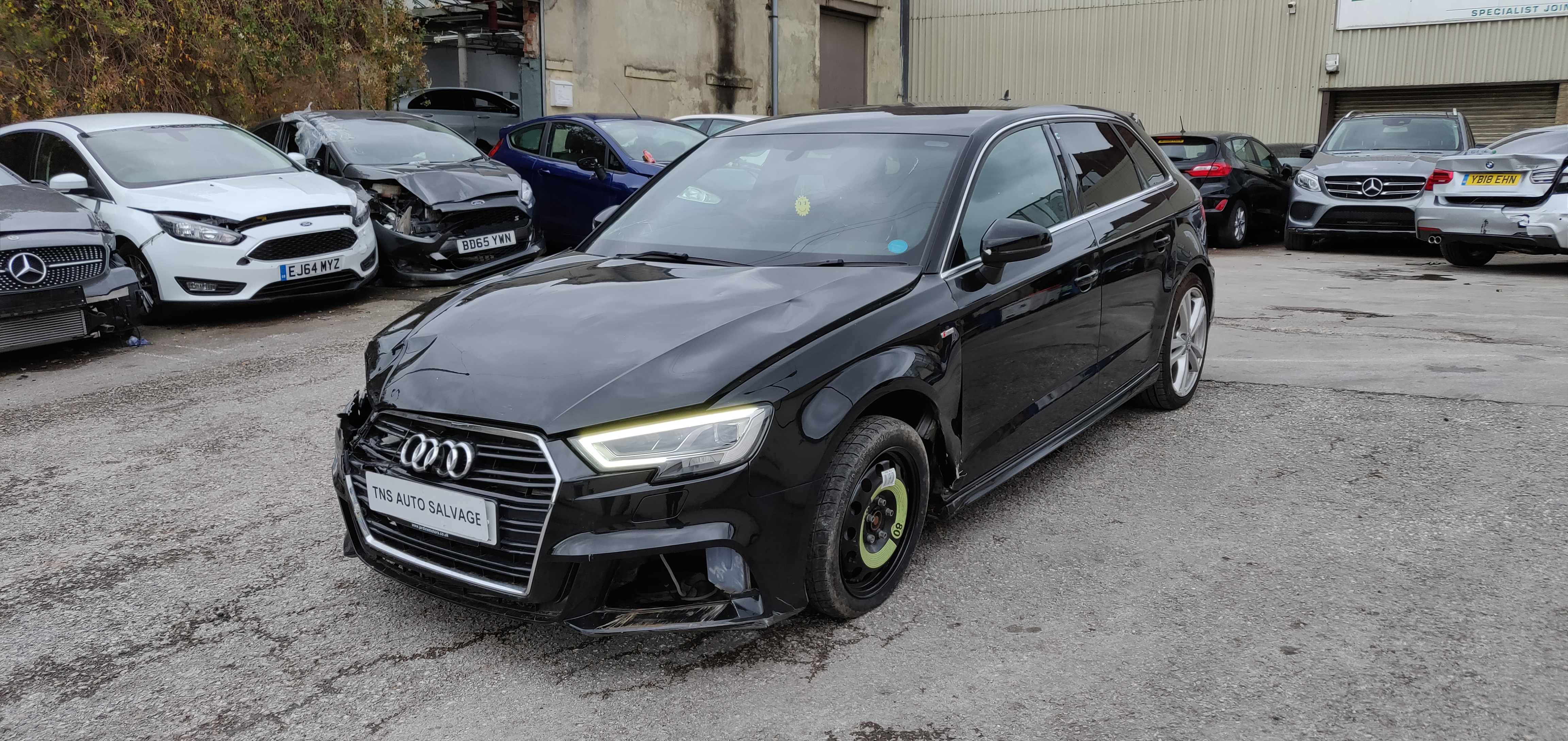 2017 AUDI A3 2.0 TDI SPORTBACK S LINE UNRECORDED DAMAGED SALVAGE