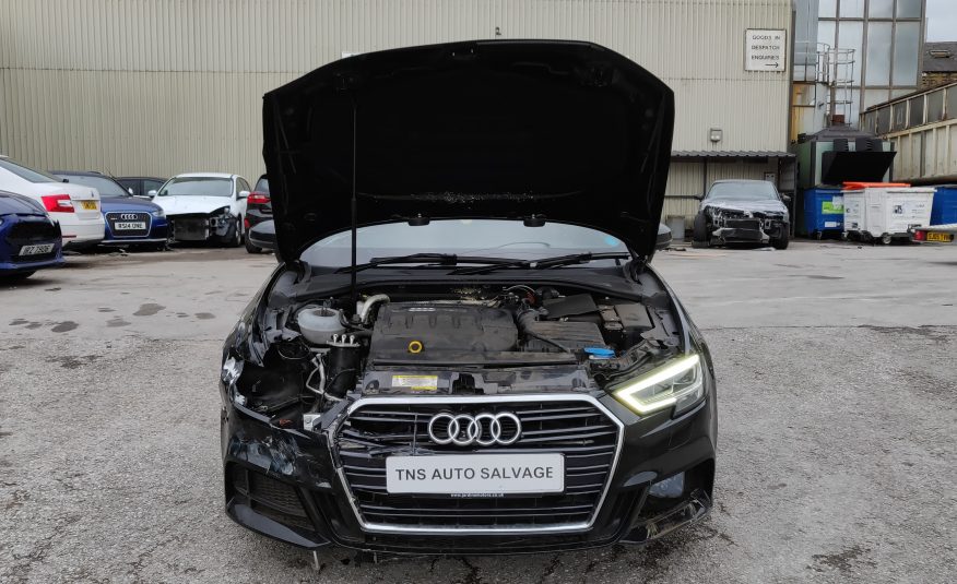 2017 AUDI A3 2.0 TDI SPORTBACK S LINE UNRECORDED DAMAGED SALVAGE