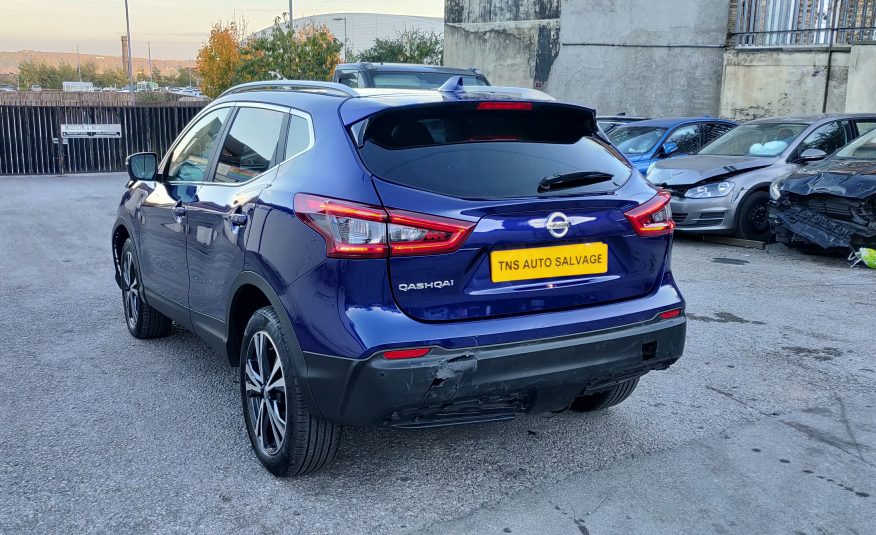 2018 18 NISSAN QASHQAI N-CONNECTA 1.5 DCI GLASS ROOF CAT S DAMAGED SALVAGE