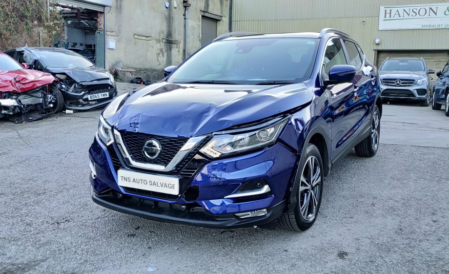 2018 18 NISSAN QASHQAI N-CONNECTA 1.5 DCI GLASS ROOF CAT S DAMAGED SALVAGE