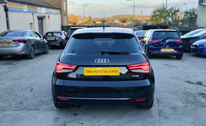 2018 AUDI A1 1.4 TFSI AUTO S LINE BLACK EDITION NAV UNRECORDED DAMAGED SALVAGE