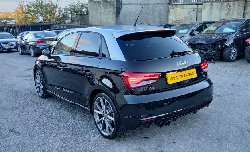 2018 AUDI A1 1.4 TFSI AUTO S LINE BLACK EDITION NAV UNRECORDED DAMAGED SALVAGE