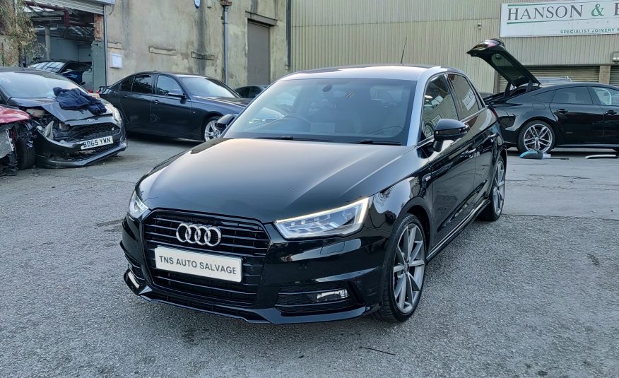 2018 AUDI A1 1.4 TFSI AUTO S LINE BLACK EDITION NAV UNRECORDED DAMAGED SALVAGE