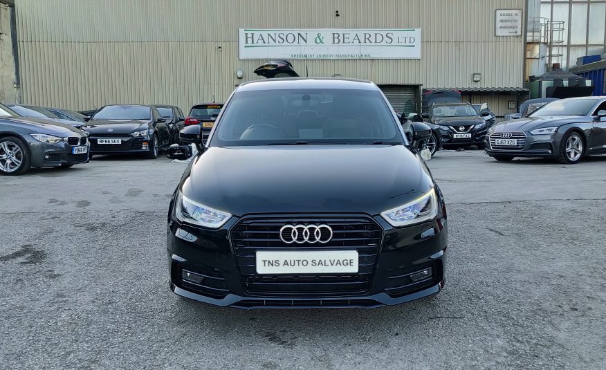 2018 AUDI A1 1.4 TFSI AUTO S LINE BLACK EDITION NAV UNRECORDED DAMAGED SALVAGE