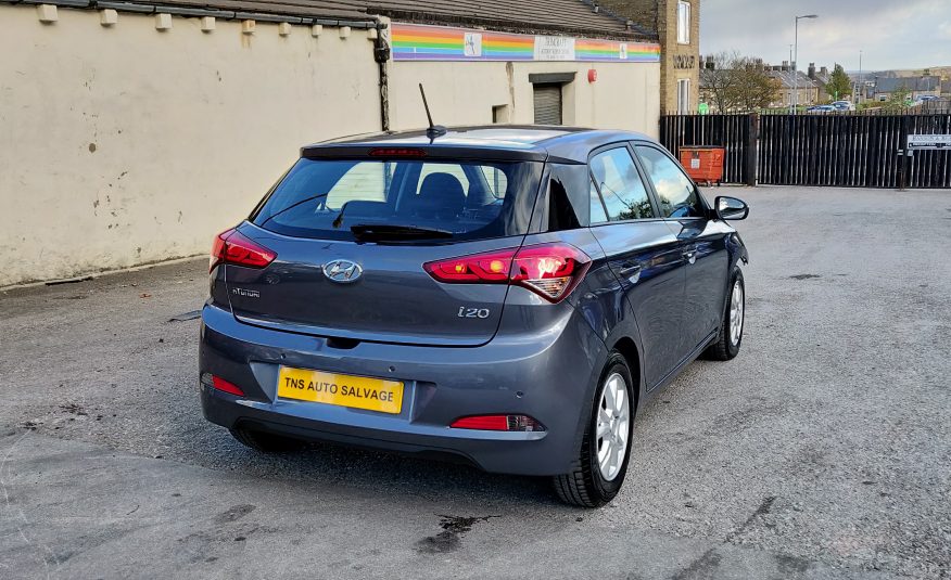 2018 18 HYUNDAI i20 1.2L SE MPI CAT N DAMAGED SALVAGE