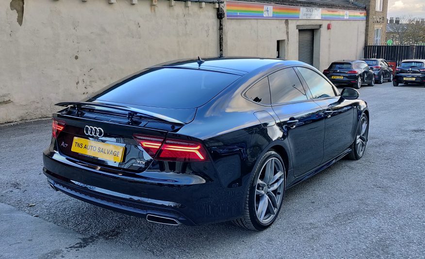 2018 AUDI A7 3.0 TDI AUTO S LINE QUATTRO BLACK ED. UNRECORDED DAMAGED SALVAGE