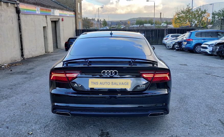 2018 AUDI A7 3.0 TDI AUTO S LINE QUATTRO BLACK ED. UNRECORDED DAMAGED SALVAGE