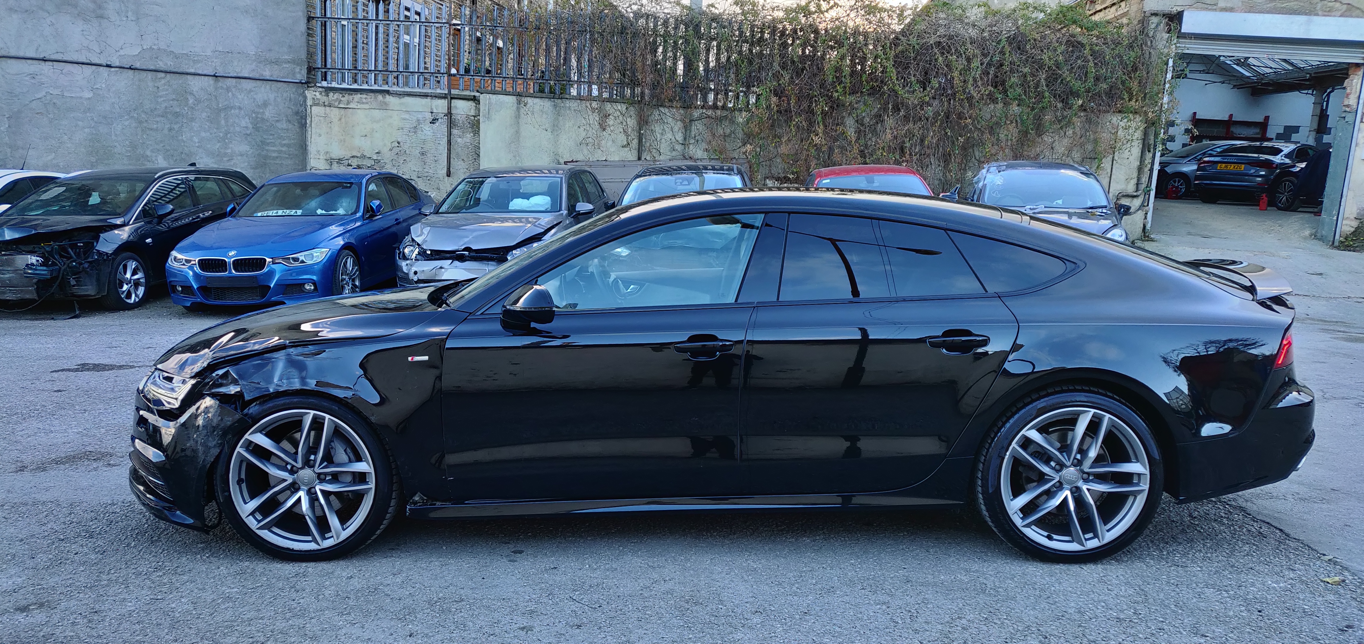 2018 AUDI A7 3.0 TDI AUTO S LINE QUATTRO BLACK ED. UNRECORDED DAMAGED SALVAGE