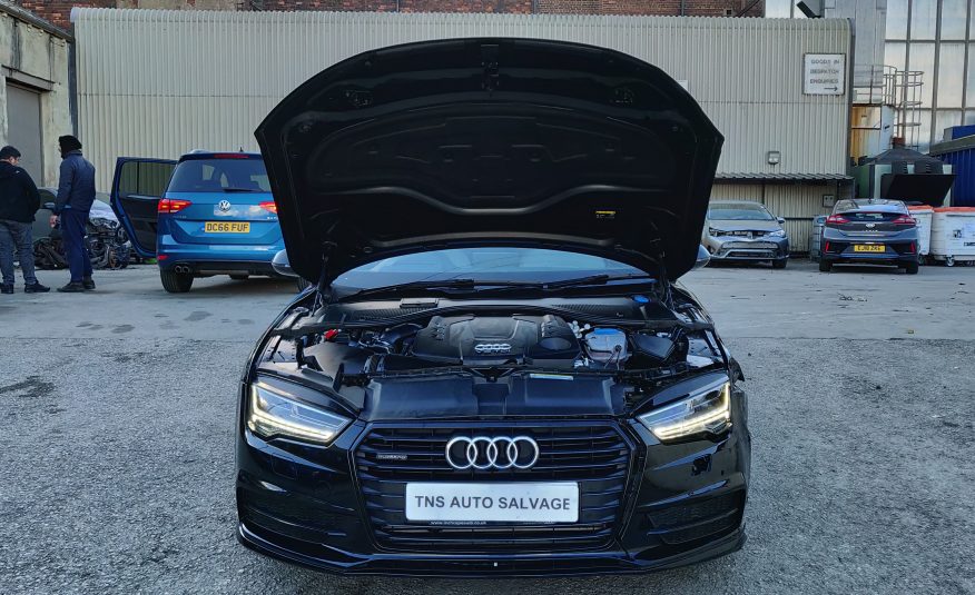 2018 AUDI A7 3.0 TDI AUTO S LINE QUATTRO BLACK ED. UNRECORDED DAMAGED SALVAGE