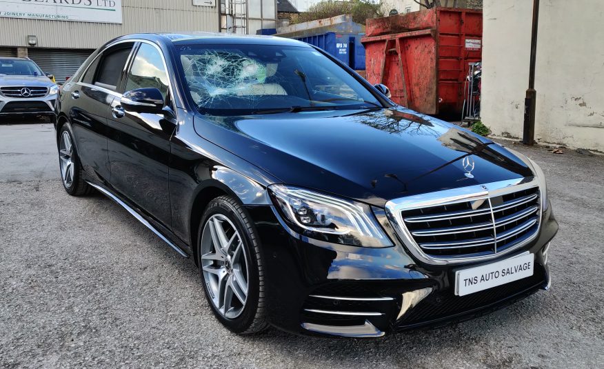 2018 18 MERCEDES-BENZ S CLASS S350L AMGLINE EXEC PREM UNRECORDED DAMAGED SALVAGE