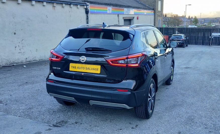 2018 18 NISSAN QASHQAI N-CONNECTA 1.2 DIG T GLASS ROOF CAT S DAMAGED SALVAGE