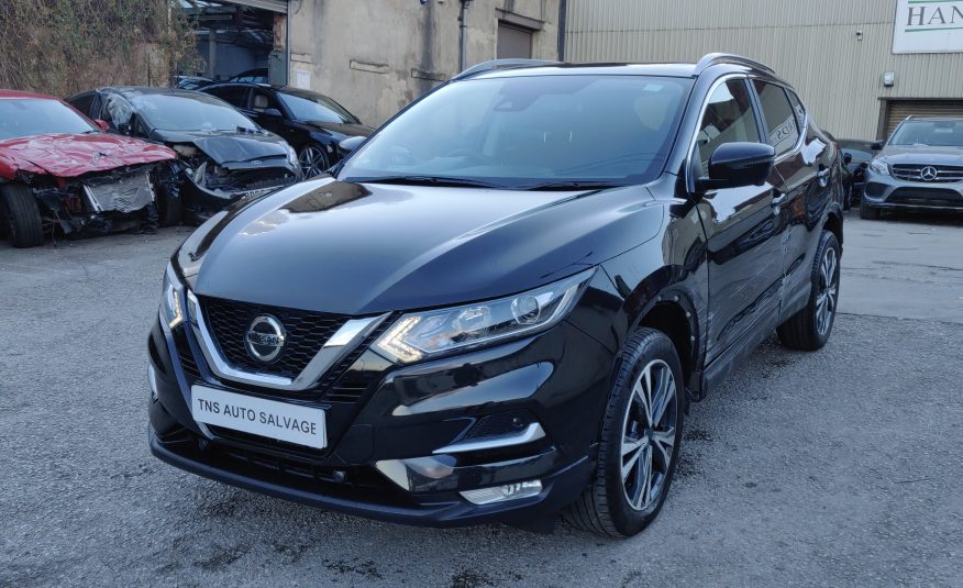 2018 18 NISSAN QASHQAI N-CONNECTA 1.2 DIG T GLASS ROOF CAT S DAMAGED SALVAGE