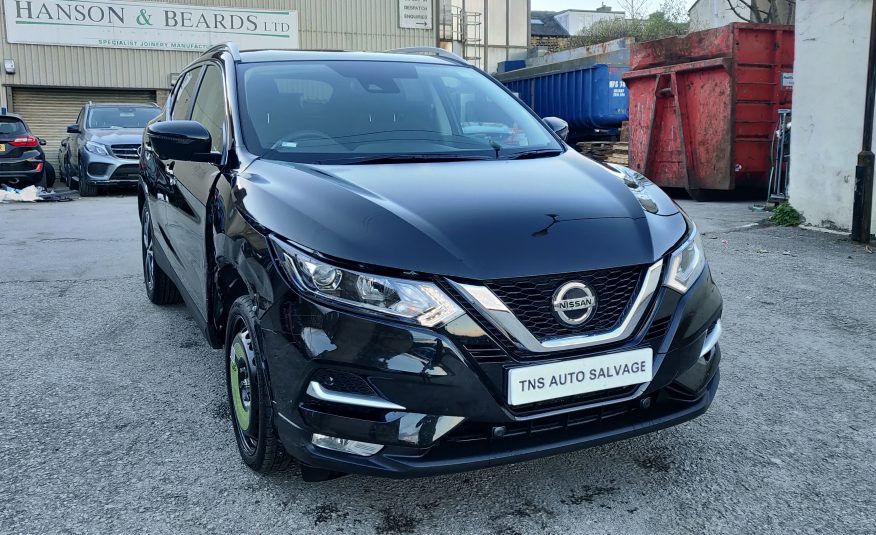 2018 18 NISSAN QASHQAI N-CONNECTA 1.2 DIG T GLASS ROOF CAT S DAMAGED SALVAGE