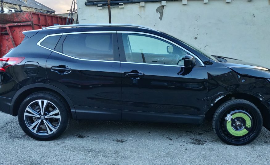 2018 18 NISSAN QASHQAI N-CONNECTA 1.2 DIG T GLASS ROOF CAT S DAMAGED SALVAGE