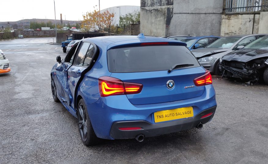 2018 18 BMW 1 SERIES M140i AUTO M SPORT SHADOW ED. UNRECORDED DAMAGED SALVAGE