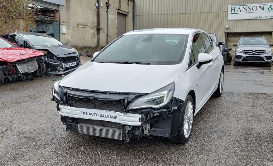 2017 (17) VAUXHALL ASTRA 1.6 CDTI ELITE NAV UNRECORDED DAMAGED SALVAGE