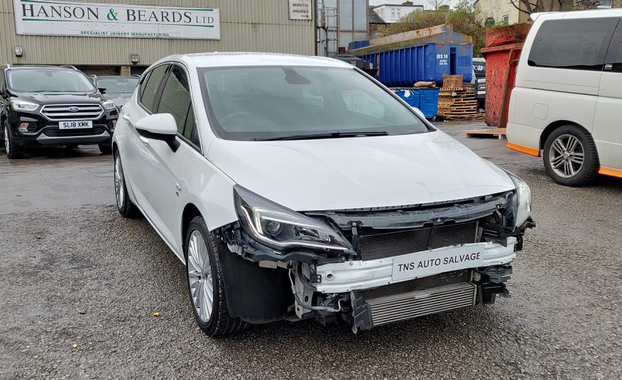 2017 (17) VAUXHALL ASTRA 1.6 CDTI ELITE NAV UNRECORDED DAMAGED SALVAGE